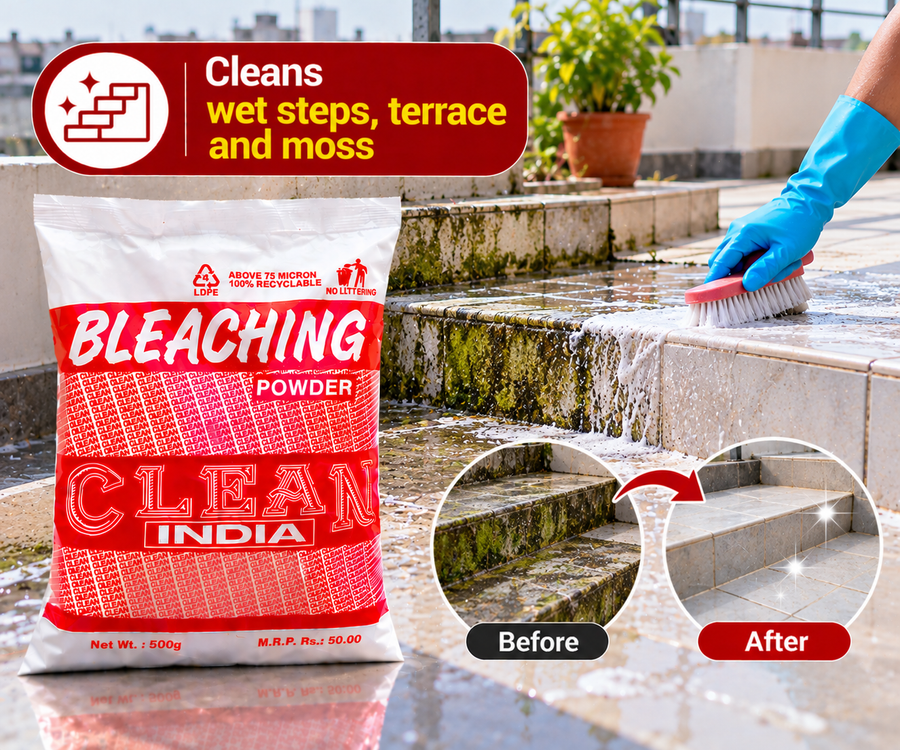 Clean India Bleaching Powder – 500g (Pack of 5)