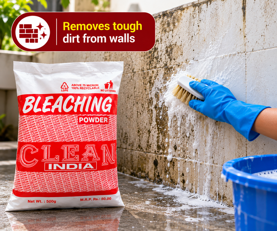 Clean India Bleaching Powder – 500g (Pack of 10)