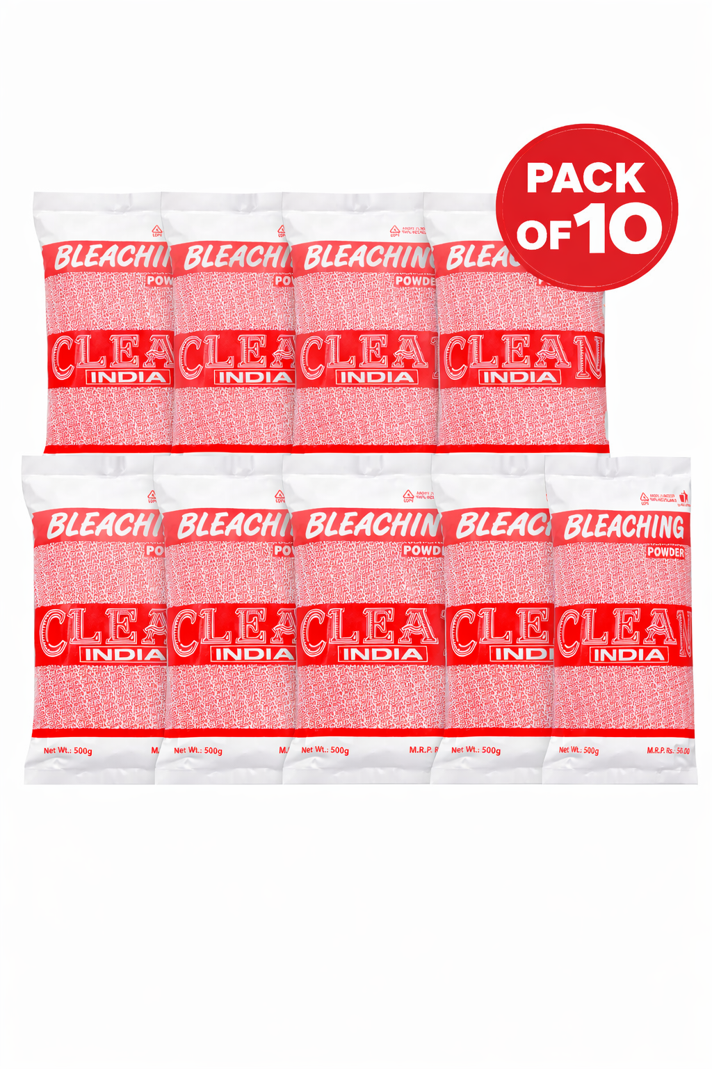 Clean India Bleaching Powder Pack of 10 badge