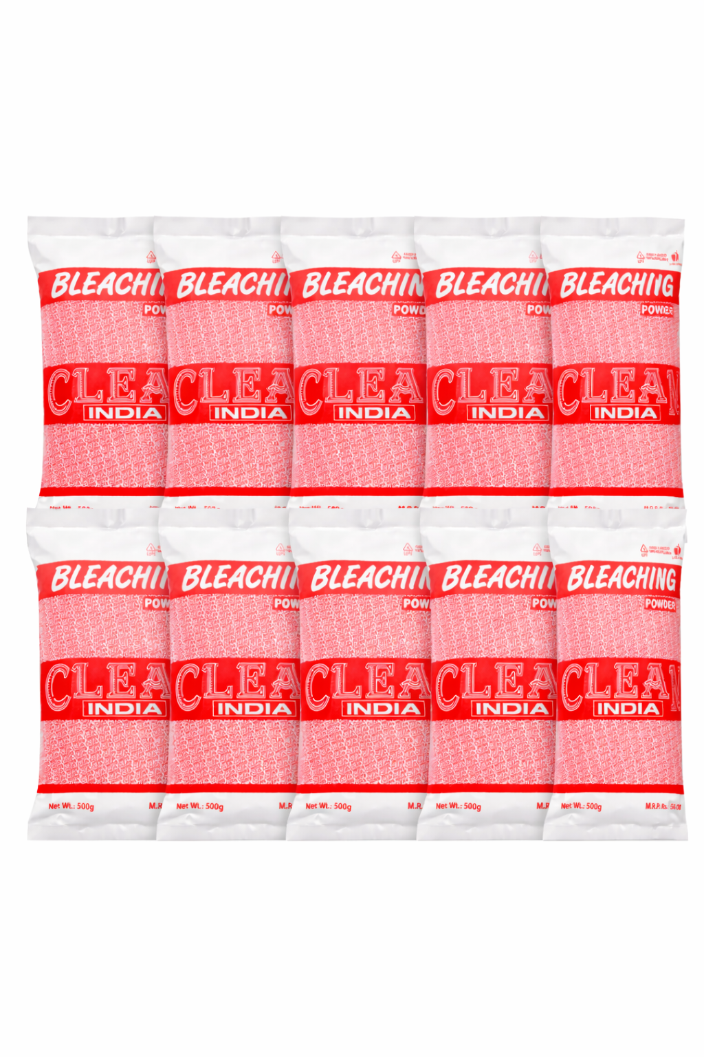 Clean India Bleaching Powder 500g Pack of 10