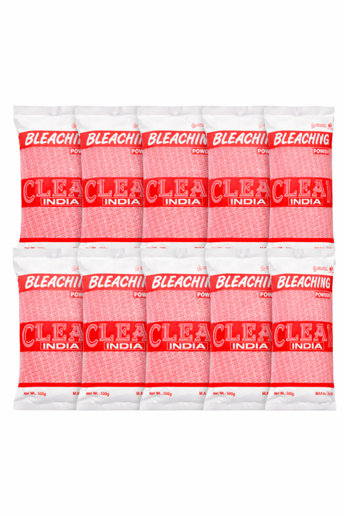 Clean India Bleaching Powder 500g Pack of 10